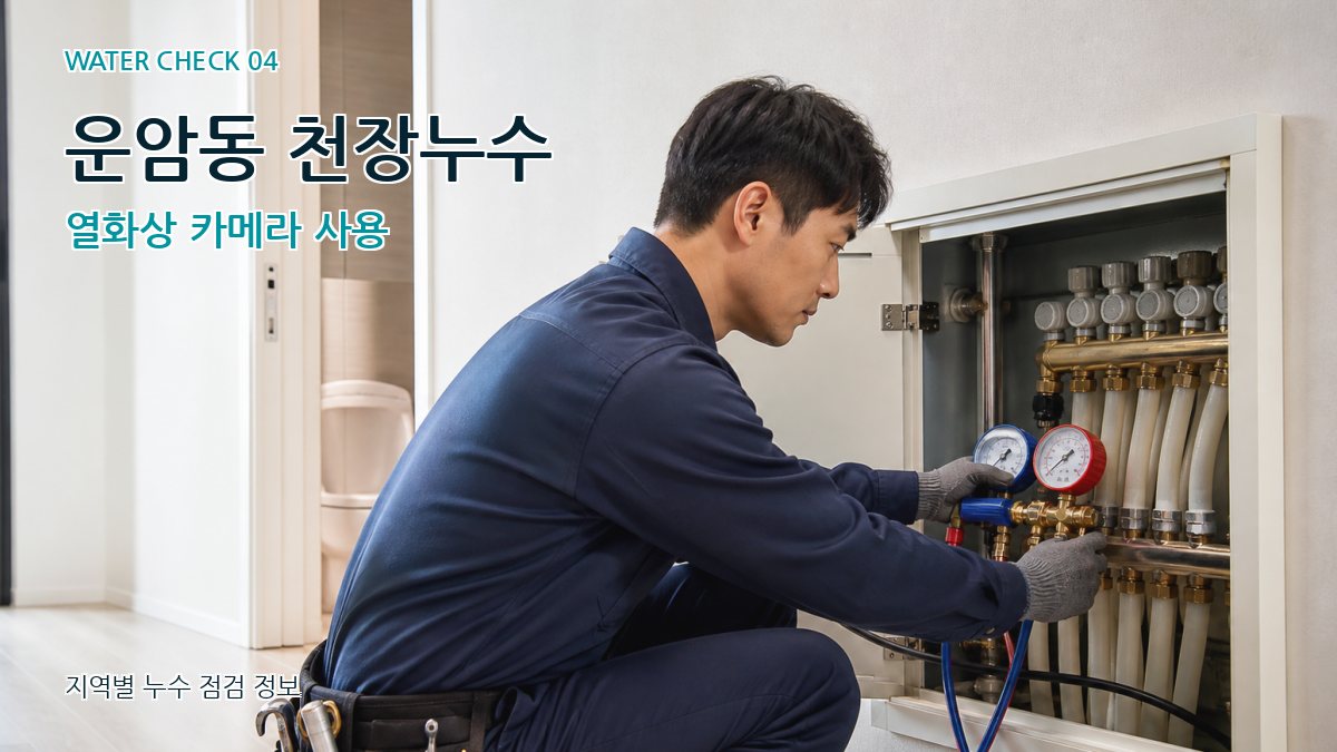 운암동 천장누수 열화상 카메라 사용