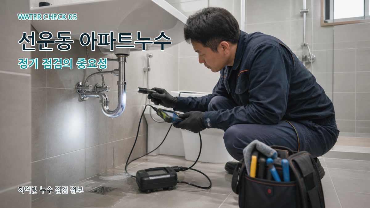 선운동 아파트누수 정기 점검의 중요성