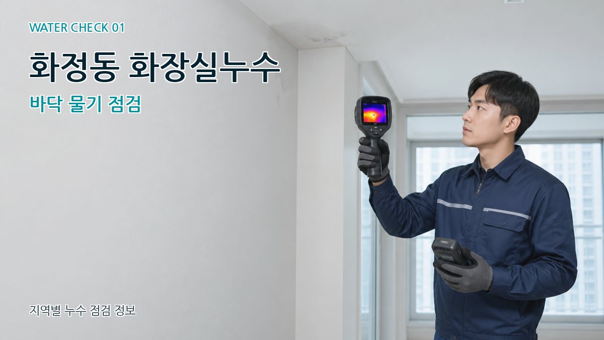 화정동 아파트누수 누수탐지 이미지