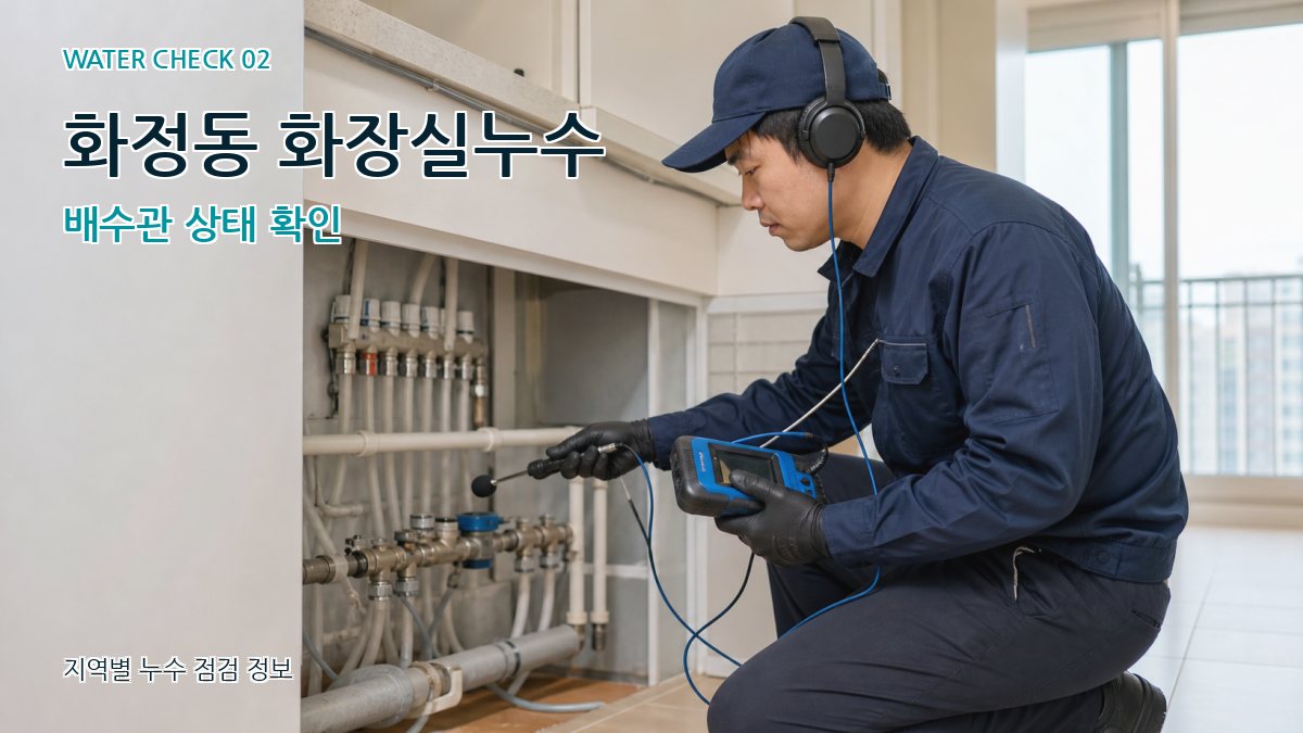 화정동 화장실누수 누수탐지 이미지