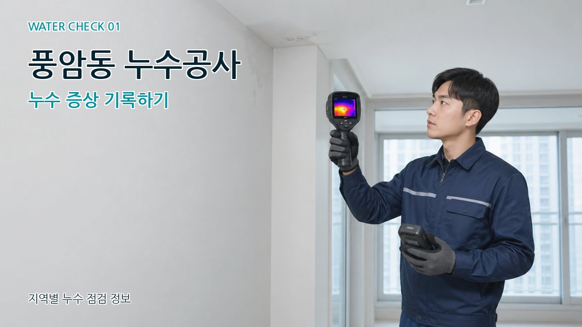 풍암동 아파트누수 누수탐지 이미지