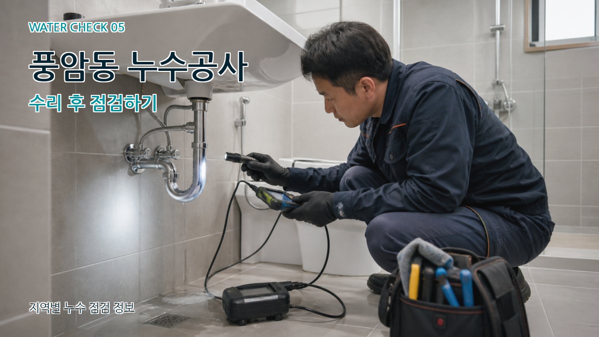 풍암동 누수공사 누수탐지 이미지