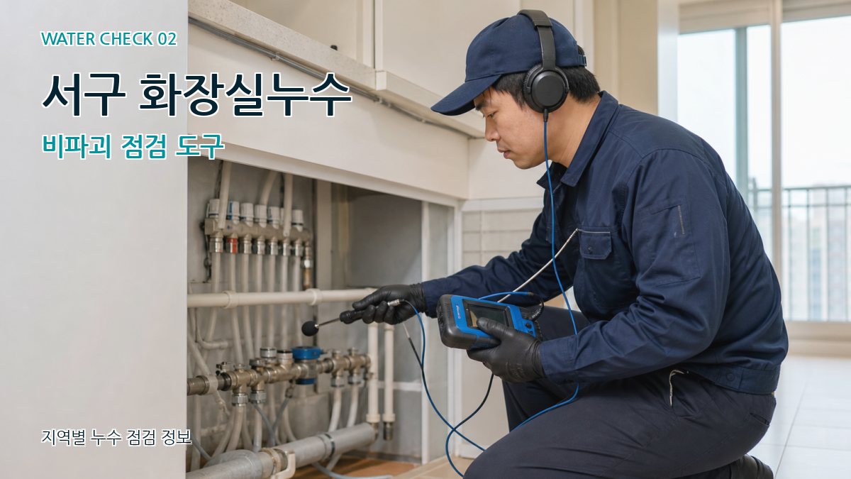 서구 화장실누수 누수탐지 이미지