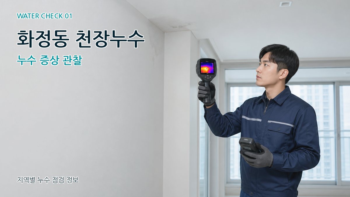 화정동 천장누수 누수 증상 관찰