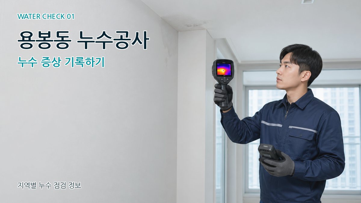 용봉동 아파트누수 누수탐지 이미지