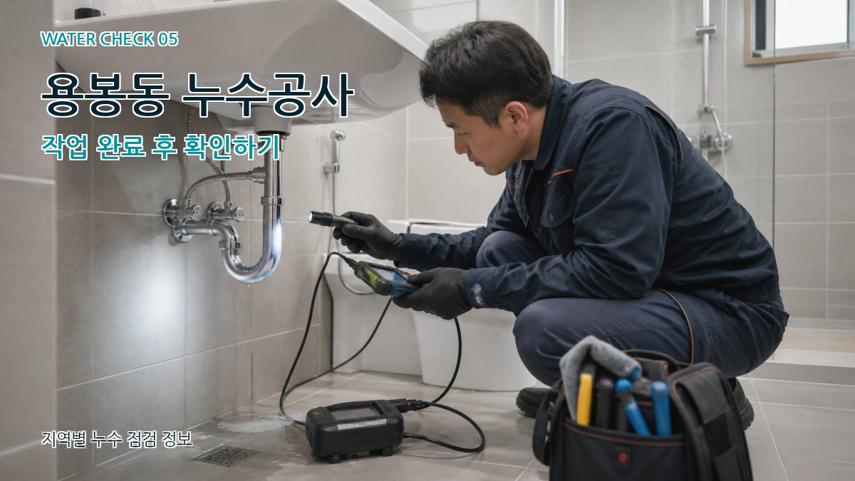 용봉동 누수공사 누수탐지 이미지