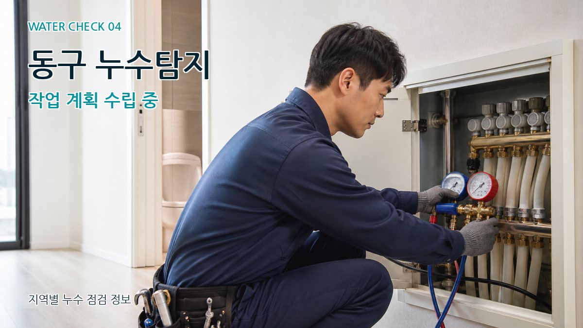 동구 누수탐지 누수탐지 이미지
