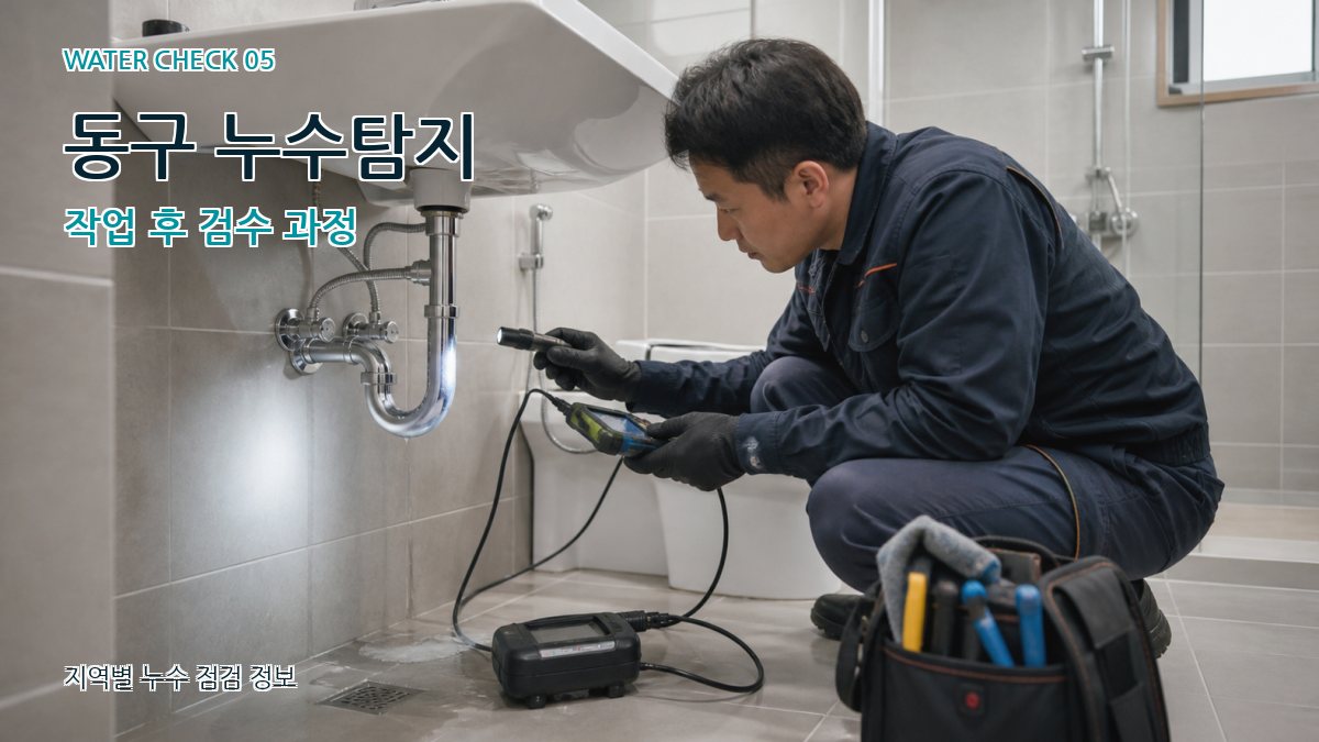 동구 누수공사 누수탐지 이미지