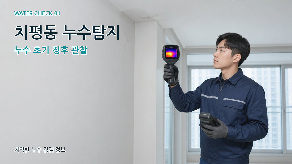치평동 누수탐지 누수 초기 징후 관찰