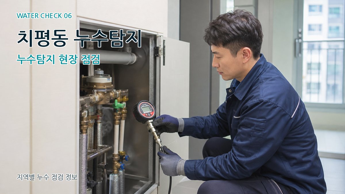 치평동 누수탐지 누수탐지 현장 점검