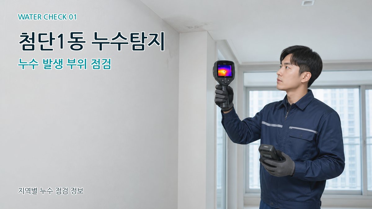 첨단1동 아파트누수 누수탐지 이미지