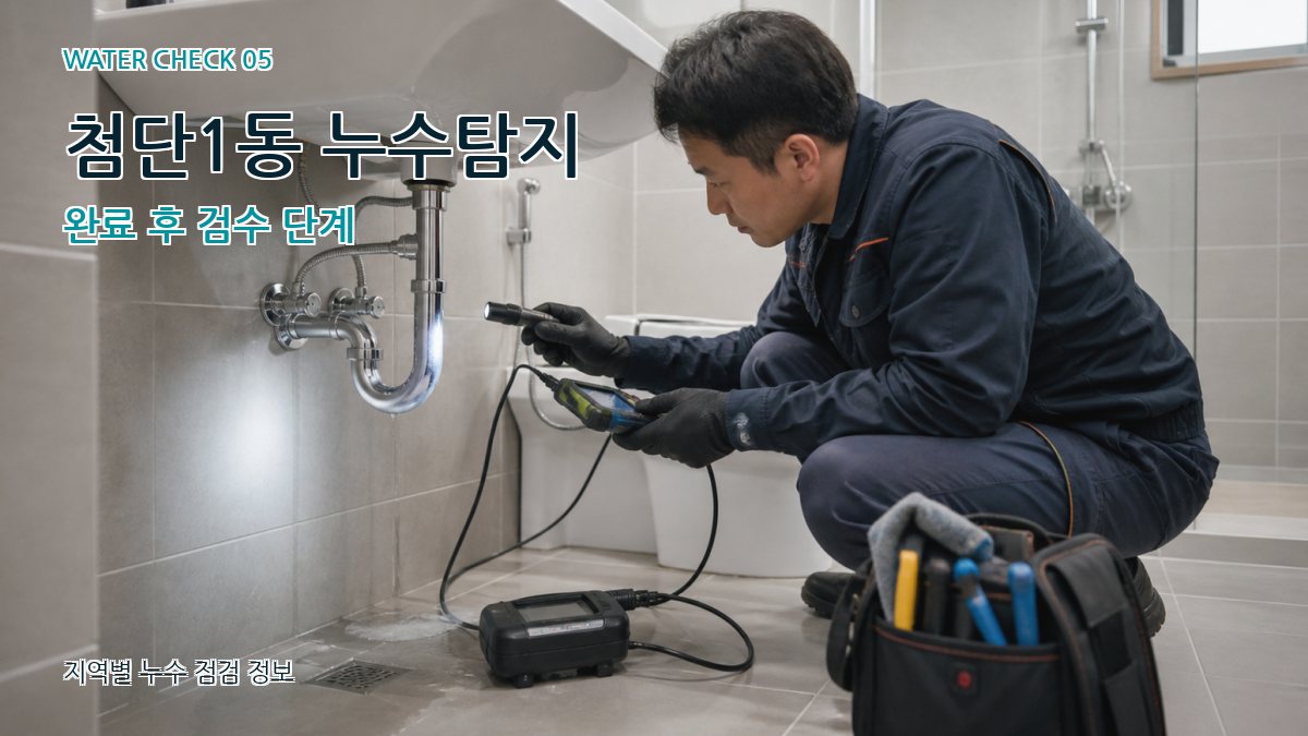 첨단1동 누수공사 누수탐지 이미지