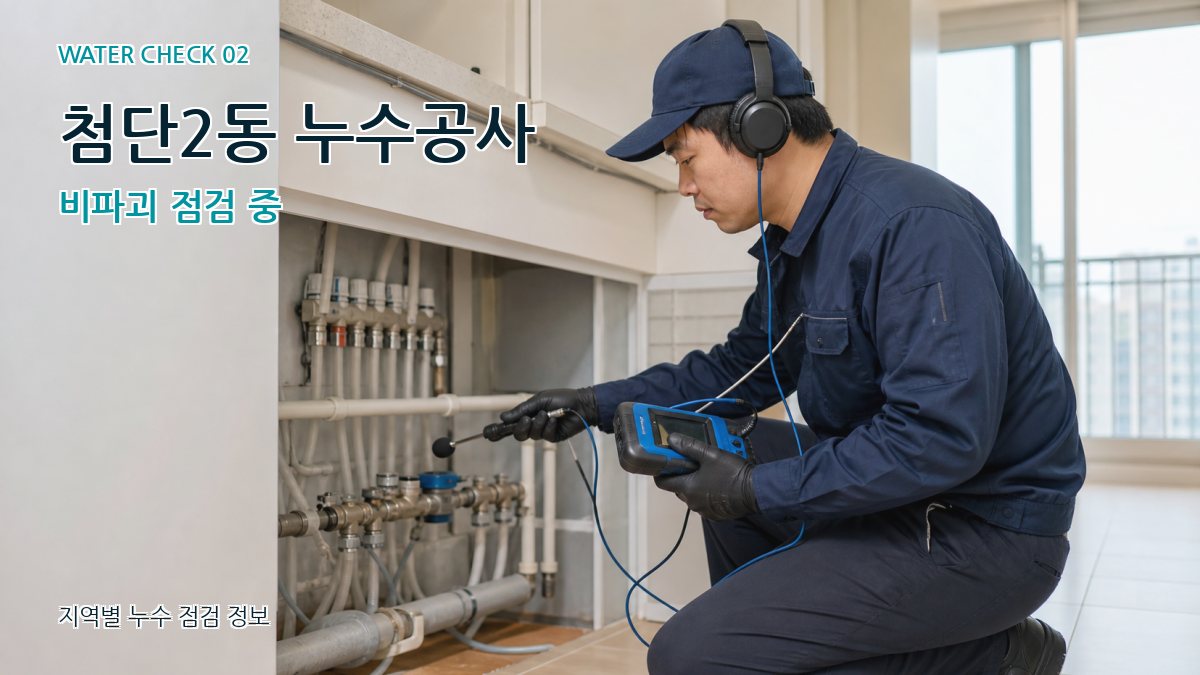 첨단2동 화장실누수 누수탐지 이미지