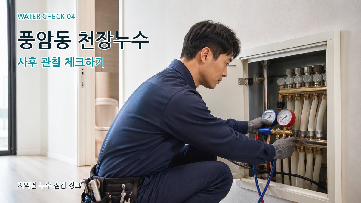 풍암동 천장누수 사후 관찰 체크하기
