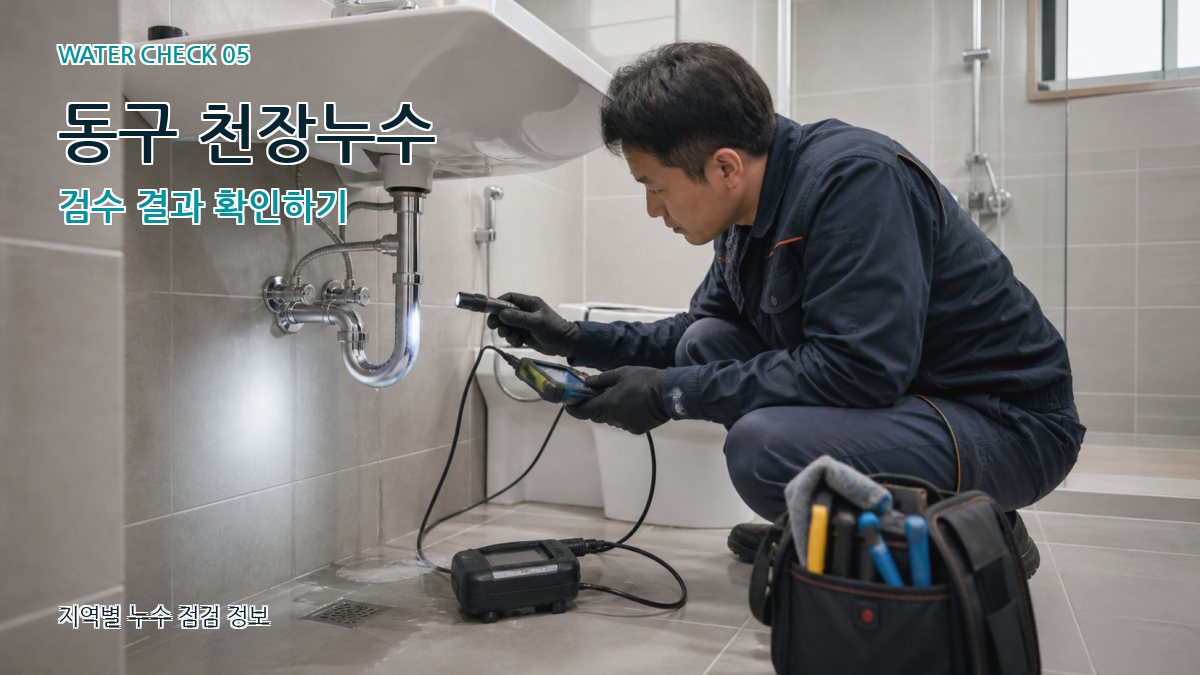동구 누수공사 누수탐지 이미지