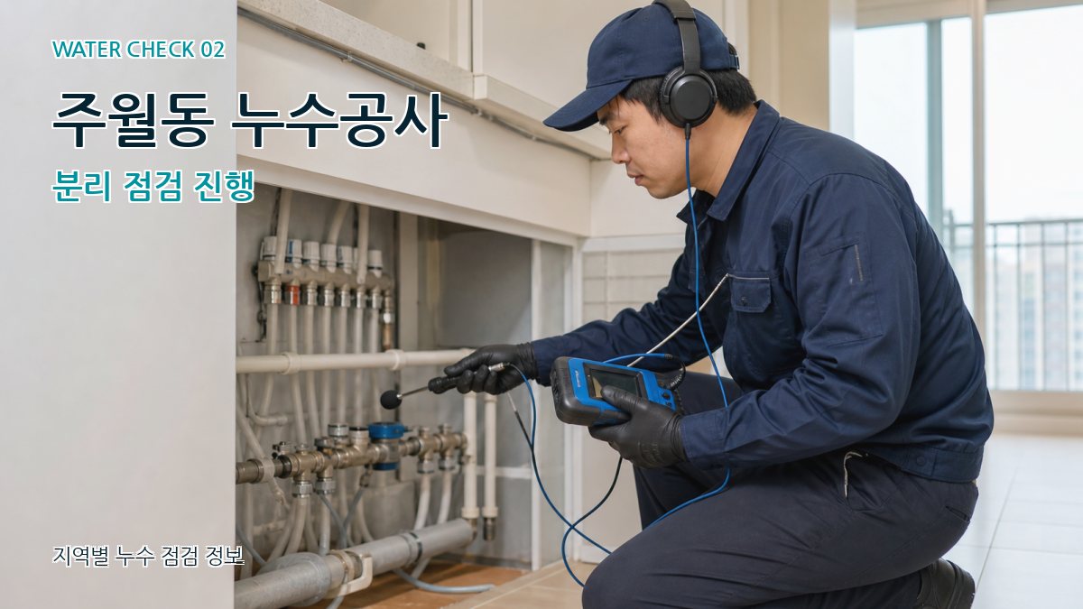 주월동 화장실누수 누수탐지 이미지