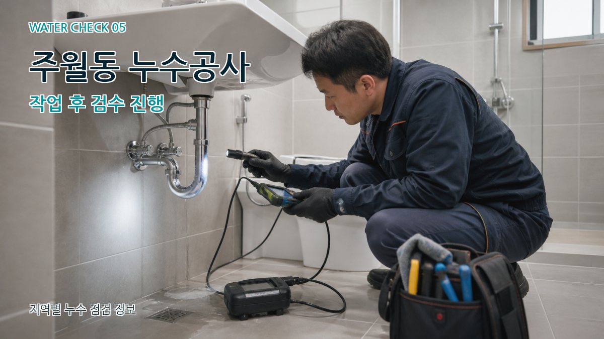 주월동 누수공사 누수탐지 이미지