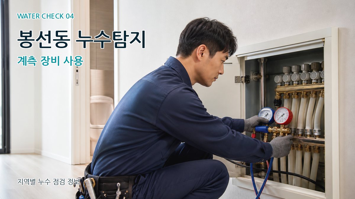 봉선동 누수탐지 누수탐지 이미지