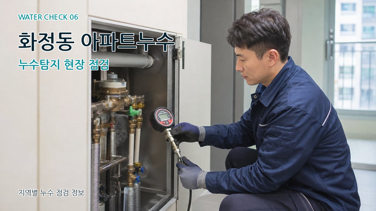 화정동 아파트누수 누수탐지 현장 점검
