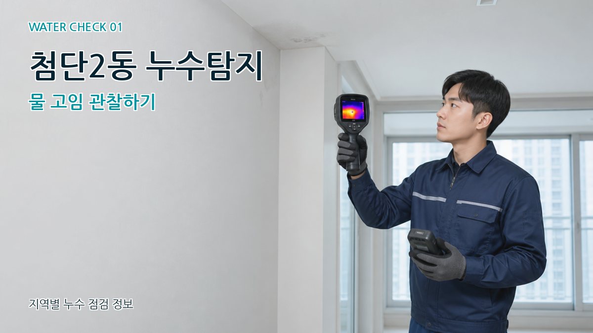 첨단2동 아파트누수 누수탐지 이미지