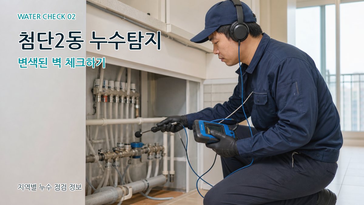첨단2동 화장실누수 누수탐지 이미지