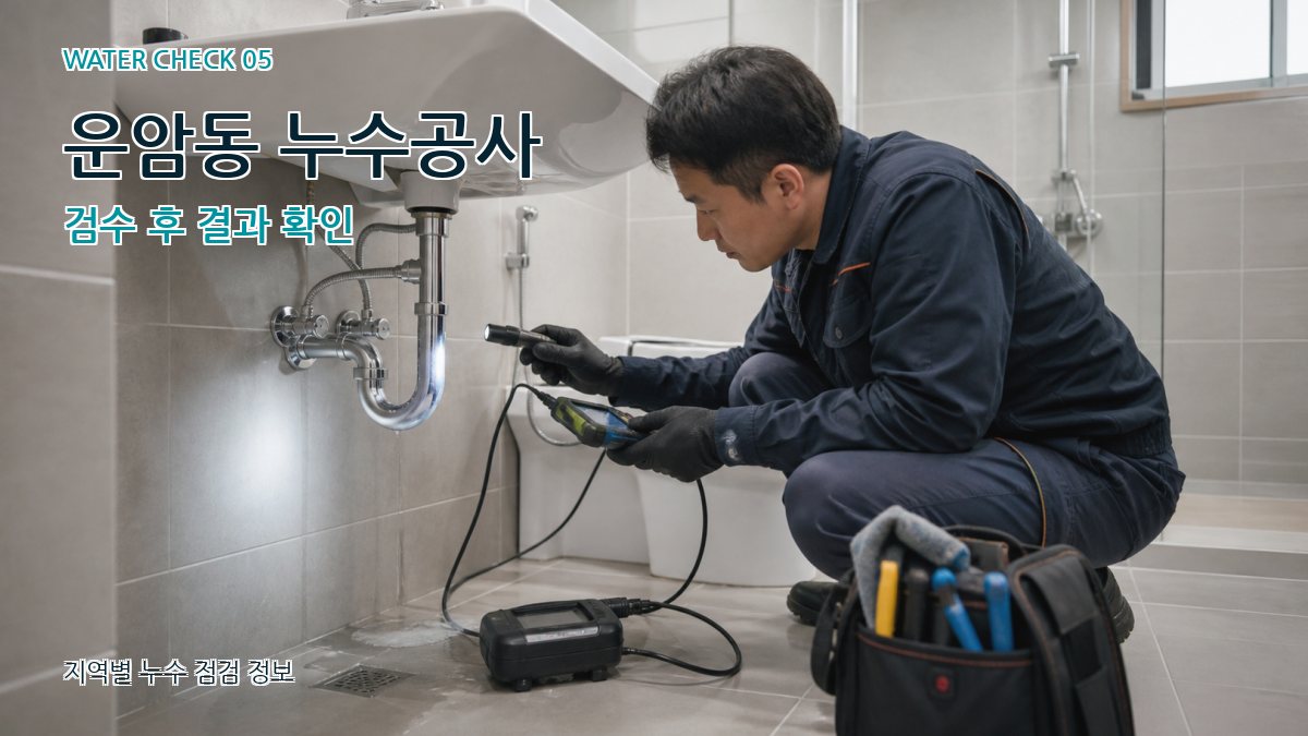 운암동 누수공사 누수탐지 이미지