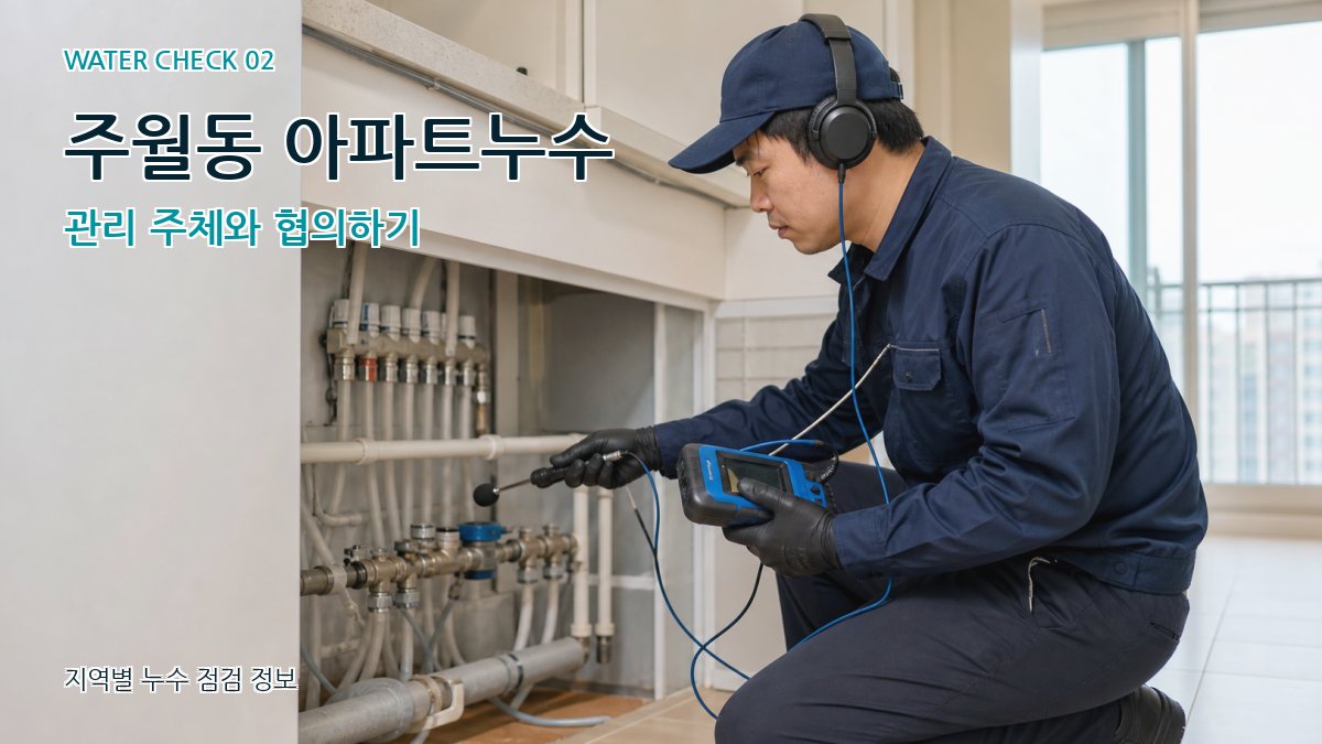 주월동 아파트누수 관리 주체와 협의하기