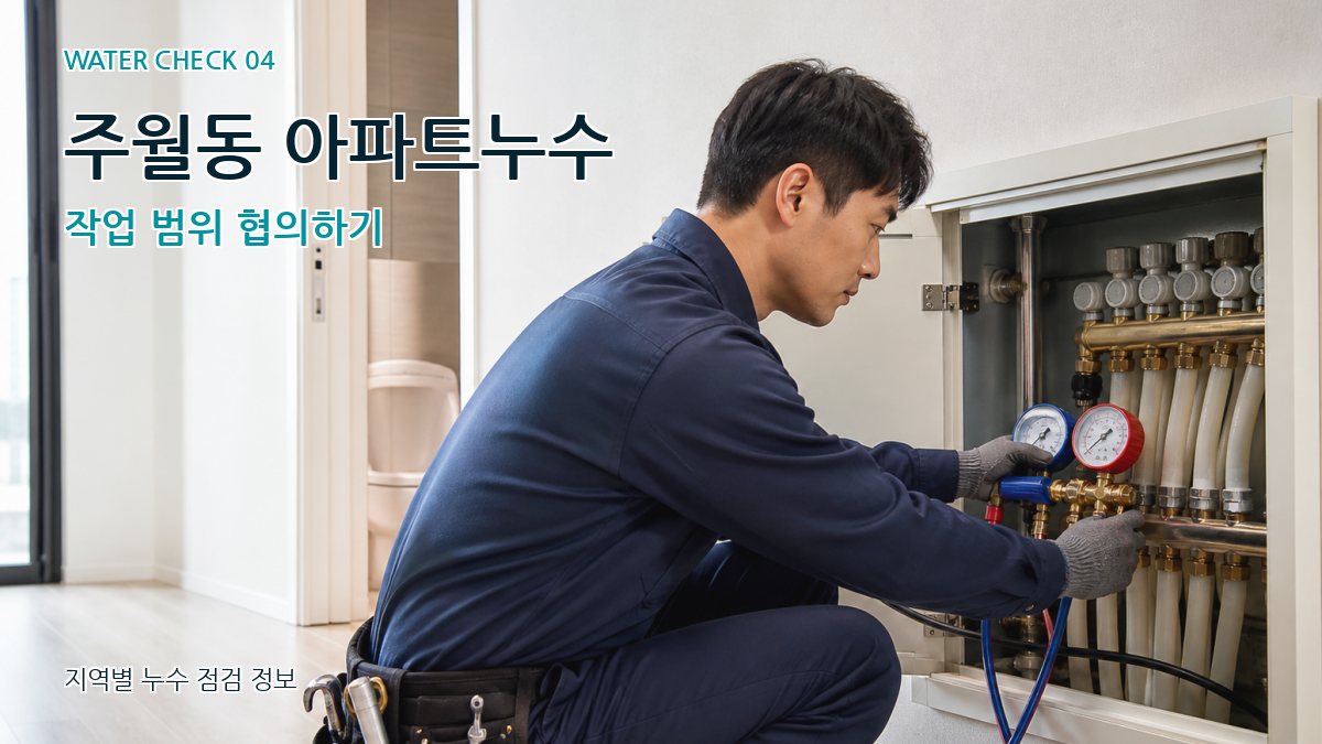 주월동 아파트누수 작업 범위 협의하기