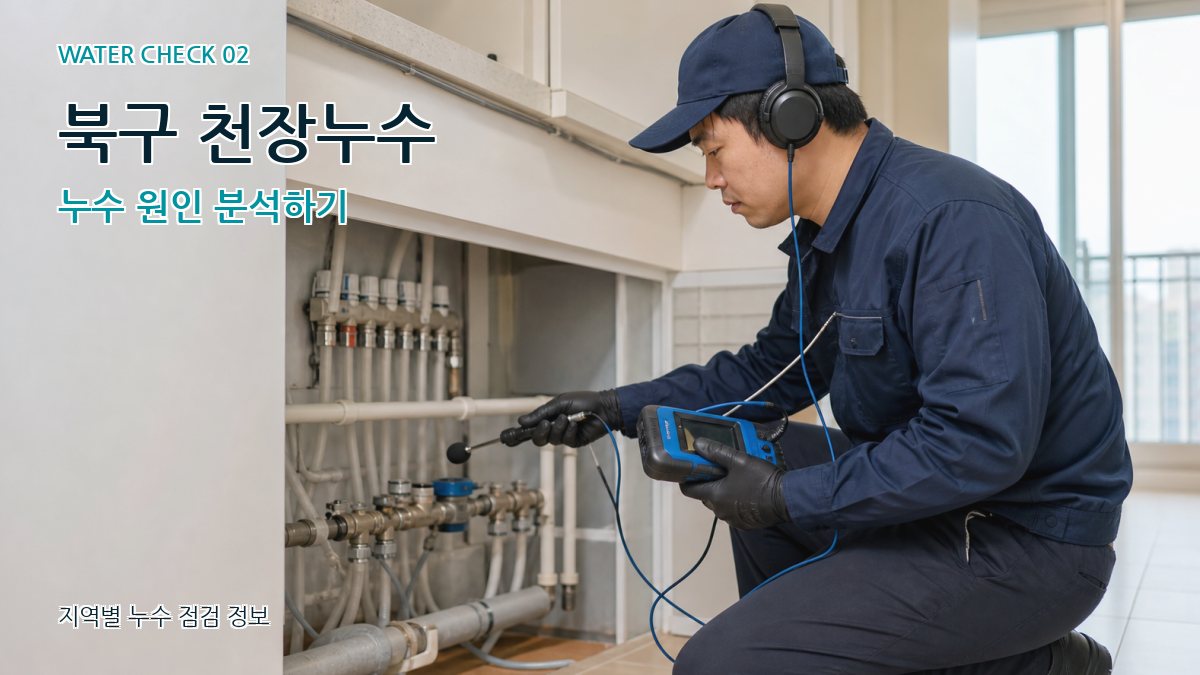 북구 천장누수 누수 원인 분석하기