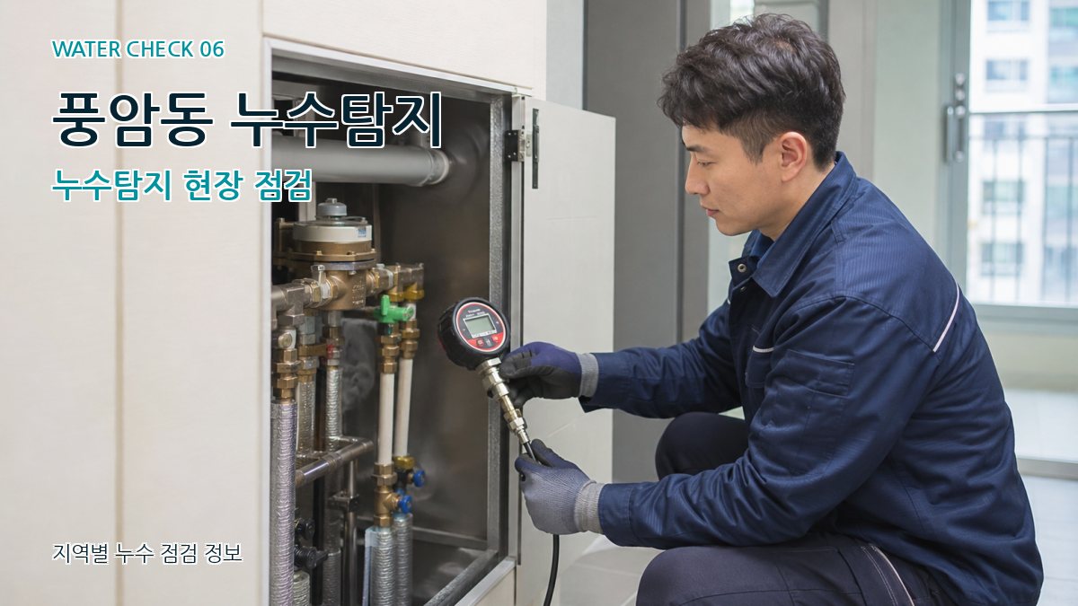 풍암동 누수탐지 누수탐지 현장 점검