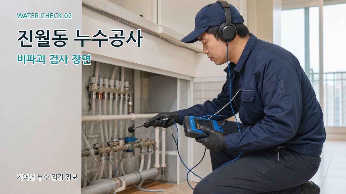 진월동 화장실누수 누수탐지 이미지