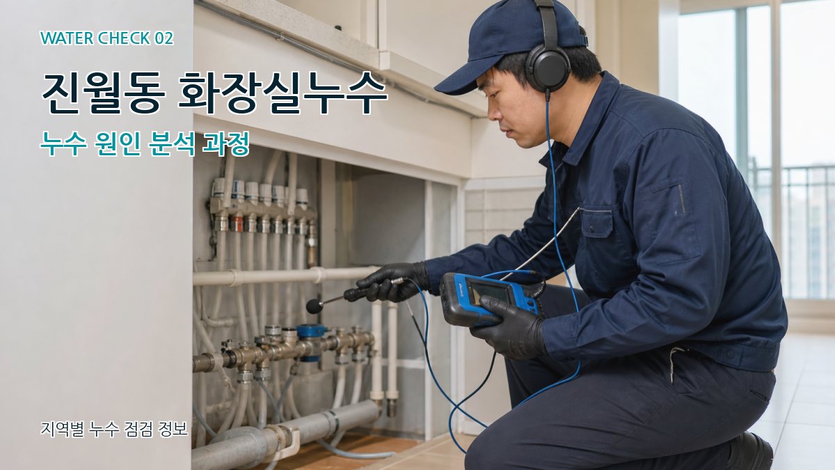 진월동 화장실누수 누수탐지 이미지