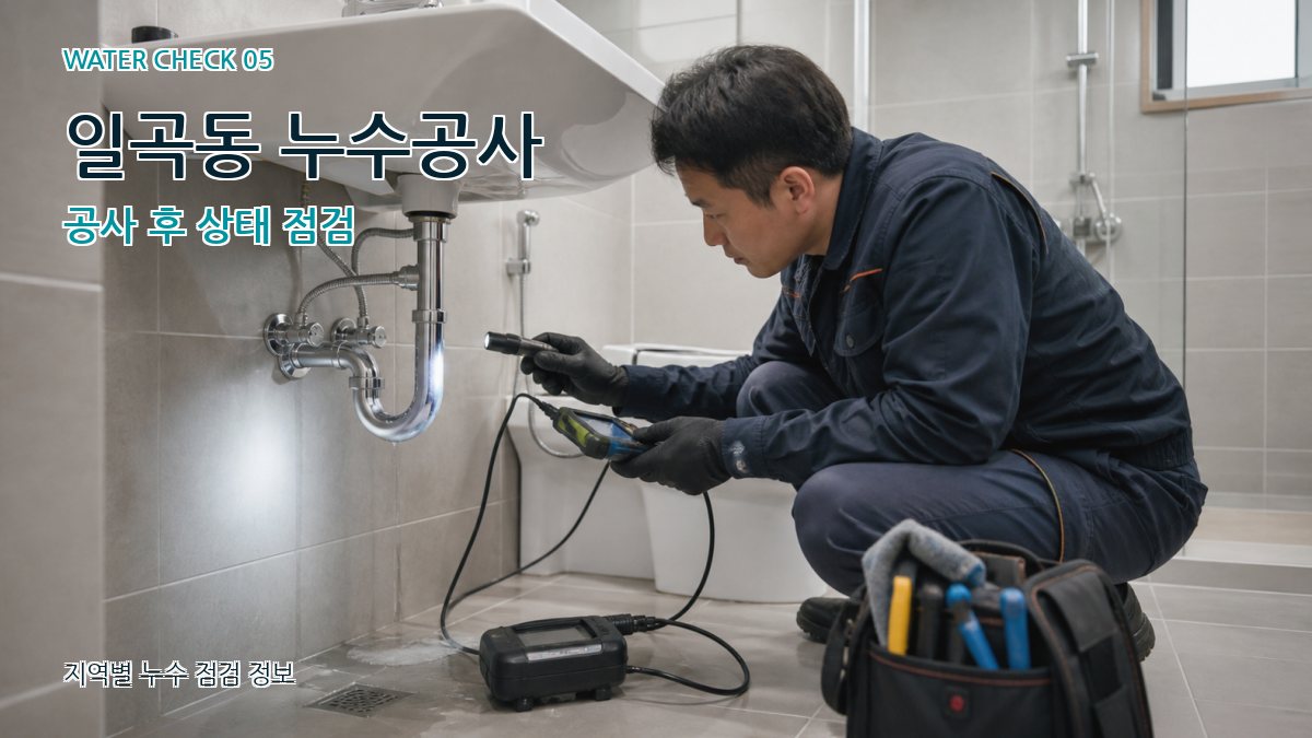 일곡동 누수공사 공사 후 상태 점검