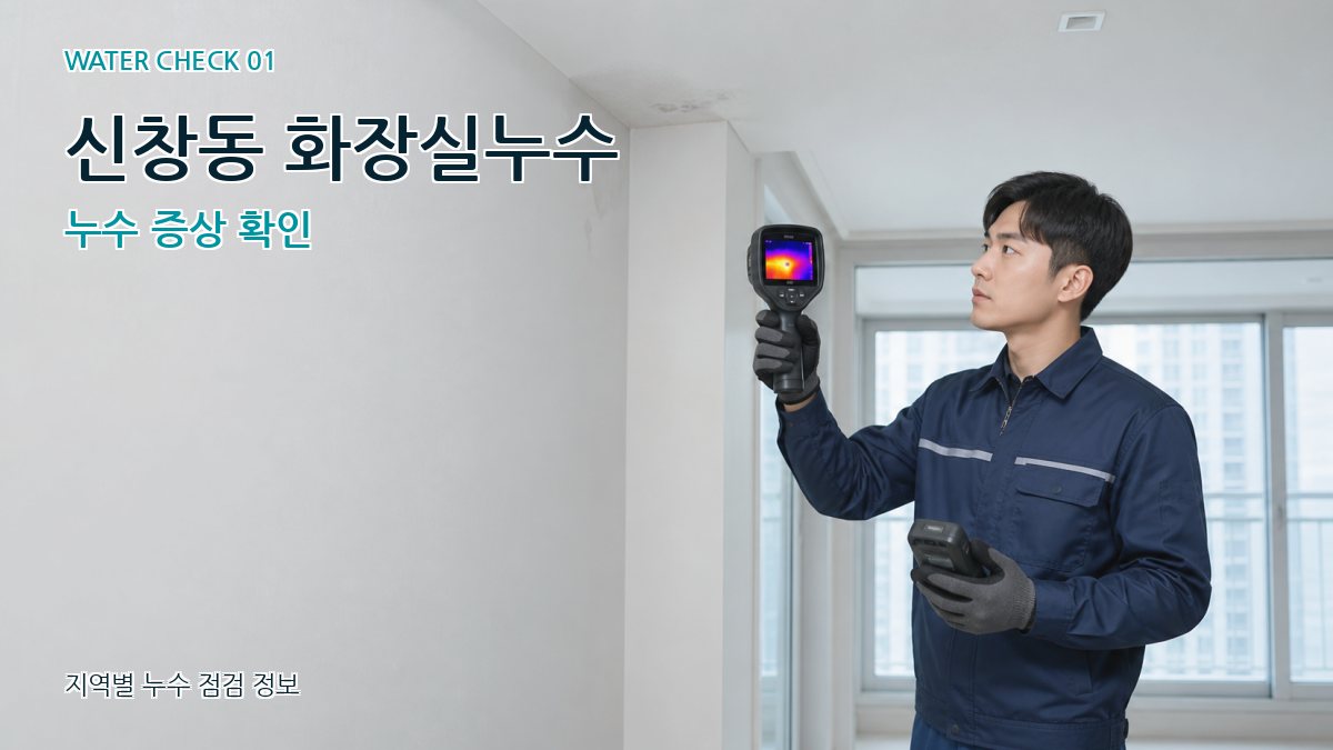 신창동 화장실누수 누수 증상 확인