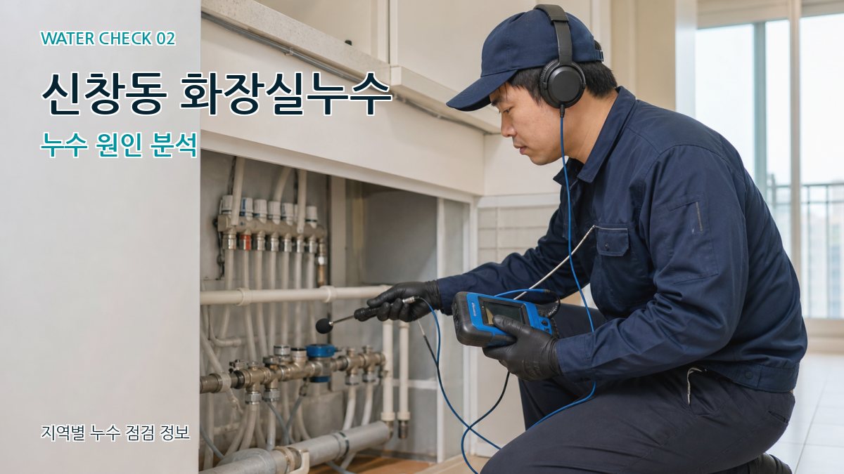 신창동 화장실누수 누수 원인 분석