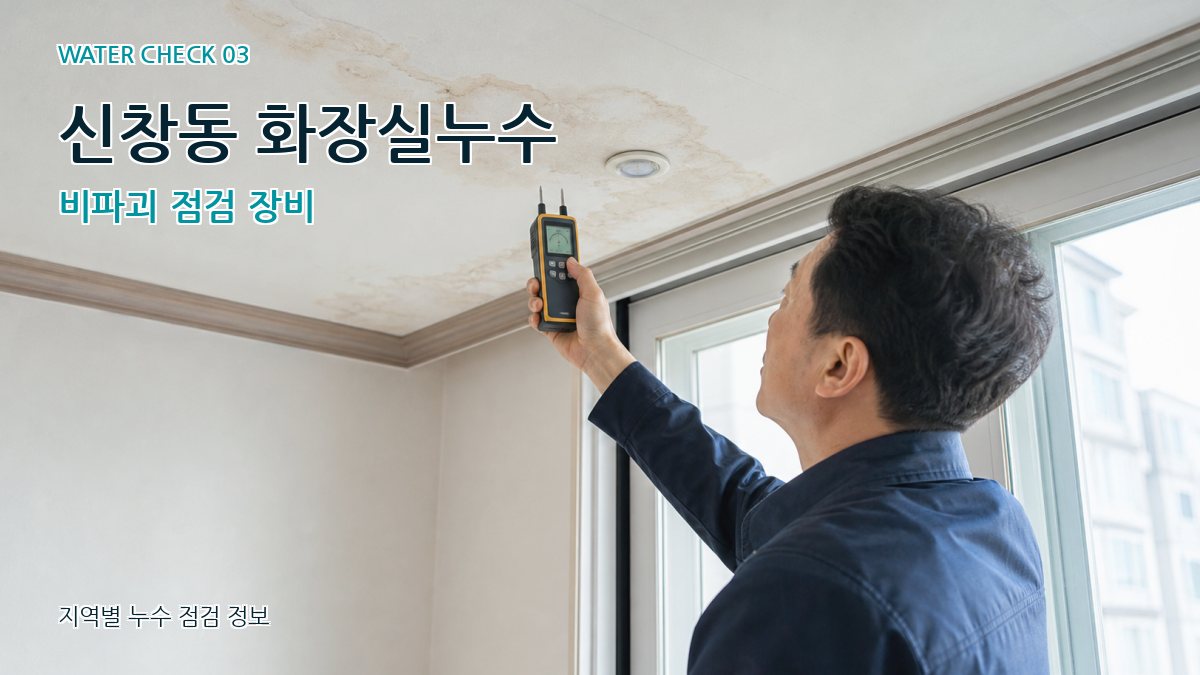 신창동 화장실누수 비파괴 점검 장비