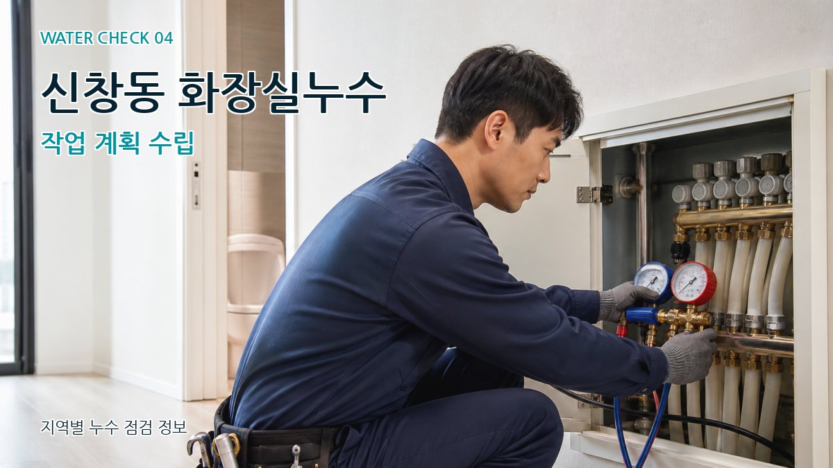 신창동 화장실누수 작업 계획 수립