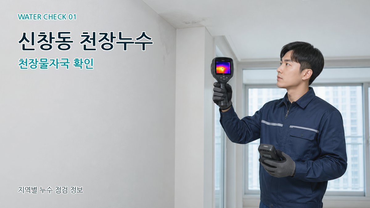 신창동 아파트누수 누수탐지 이미지
