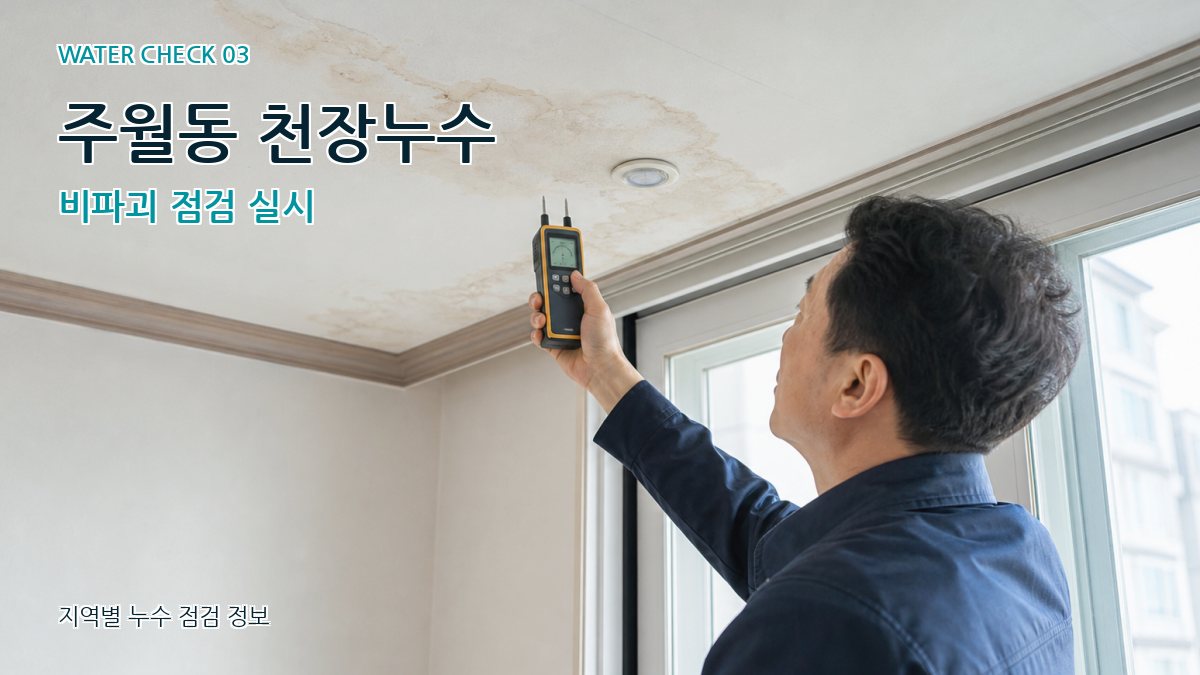 주월동 천장누수 비파괴 점검 실시