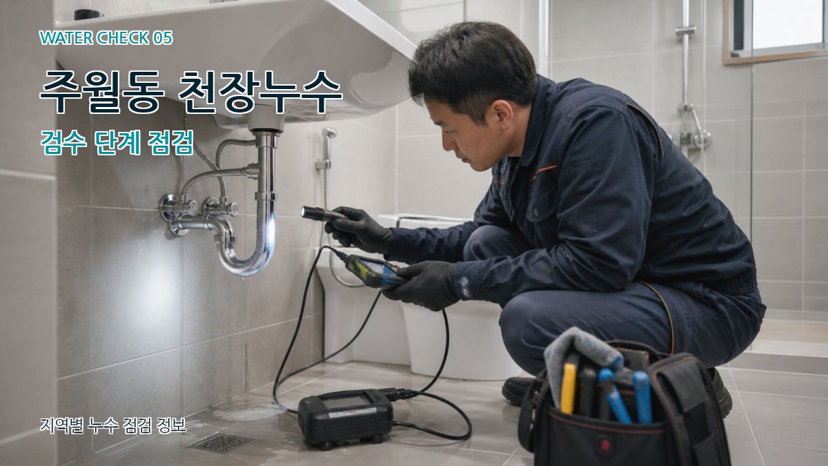 주월동 천장누수 검수 단계 점검