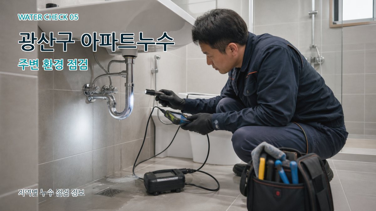 광산구 아파트누수 주변 환경 점검