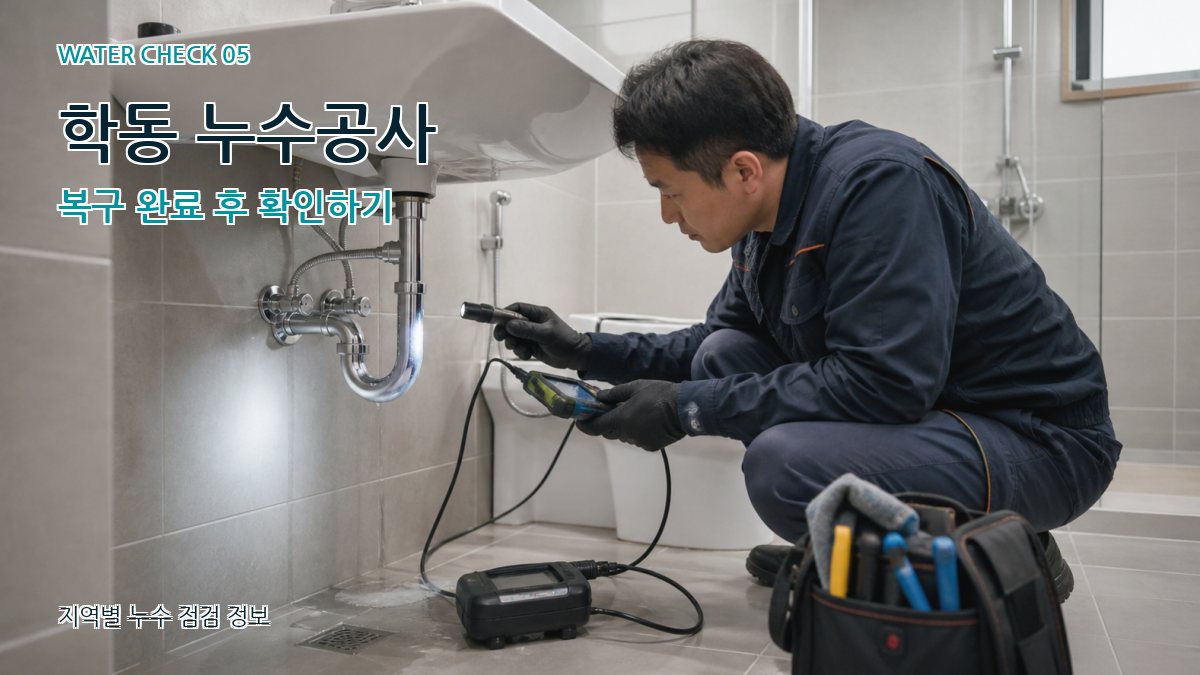 학동 누수공사 누수탐지 이미지