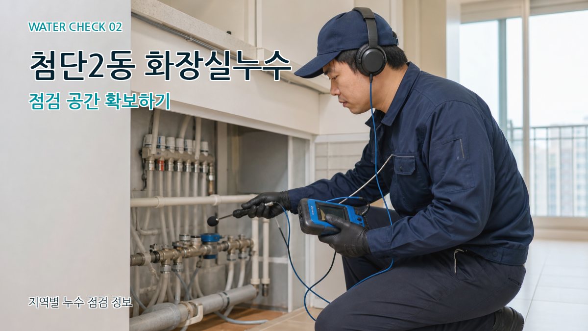 첨단2동 화장실누수 점검 공간 확보하기