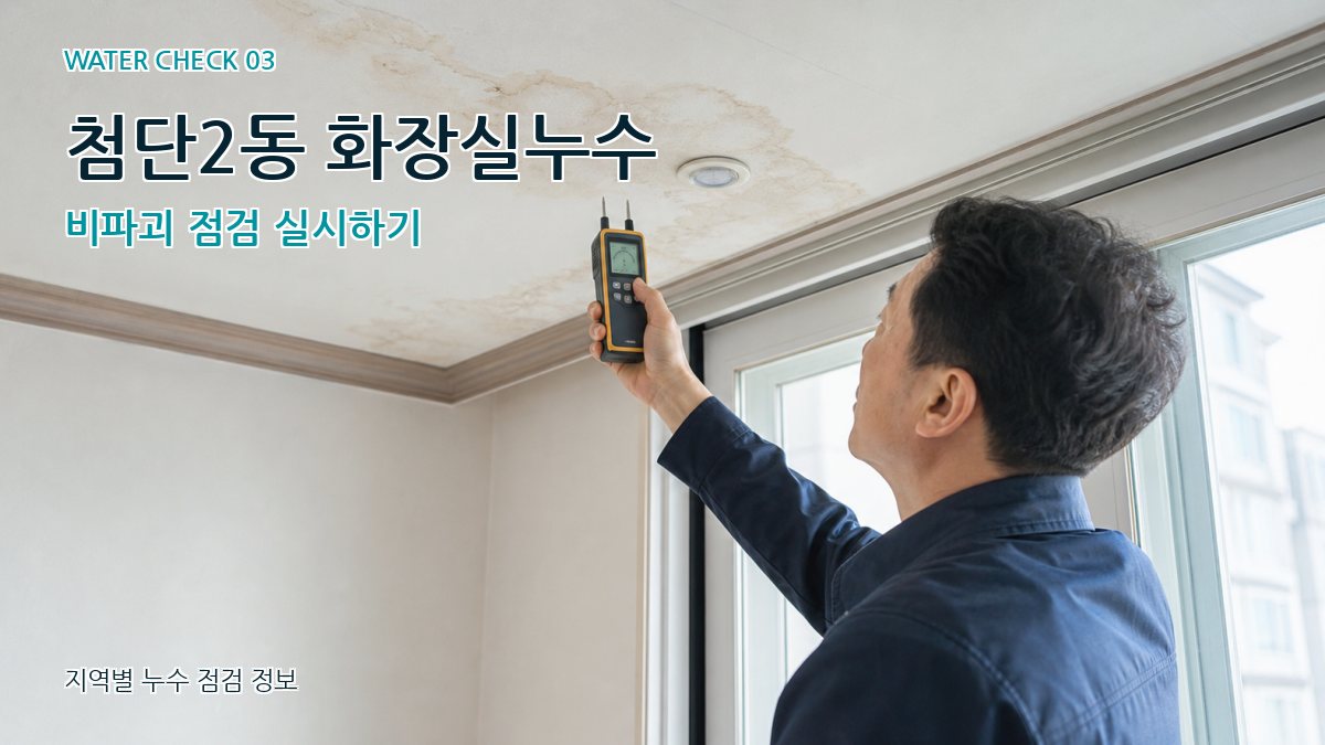 첨단2동 화장실누수 비파괴 점검 실시하기