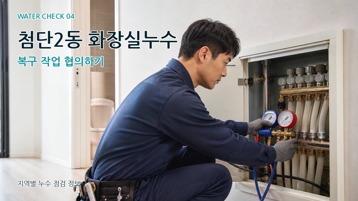 첨단2동 화장실누수 복구 작업 협의하기