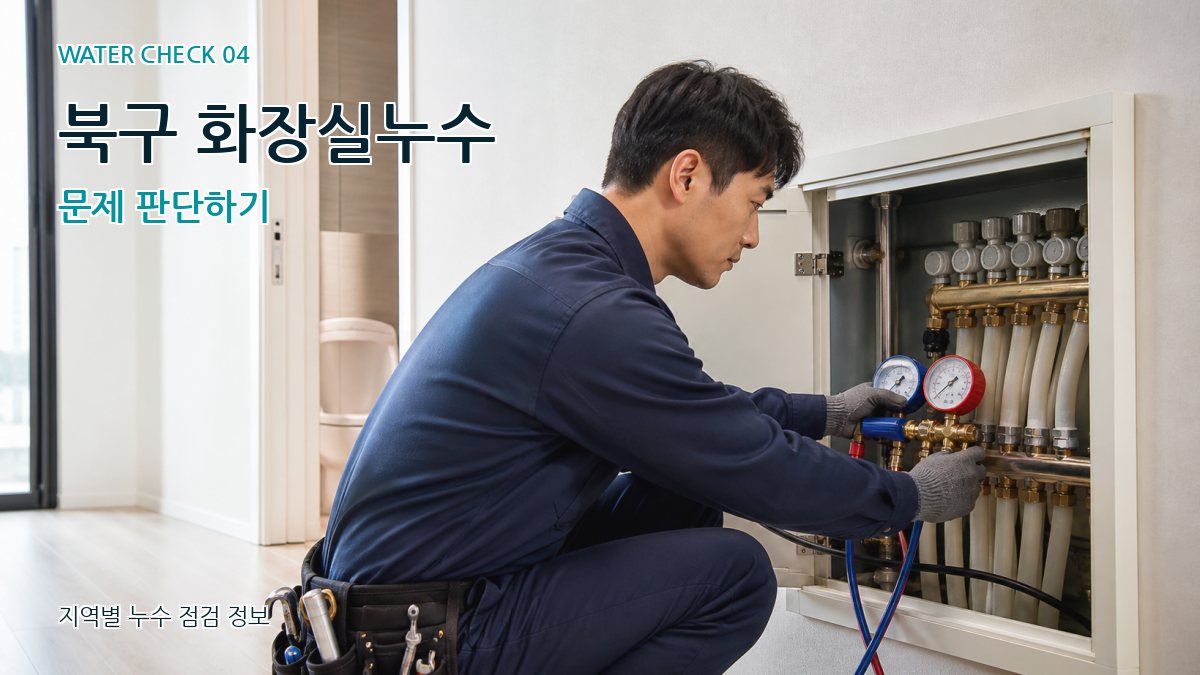 북구 화장실누수 문제 판단하기