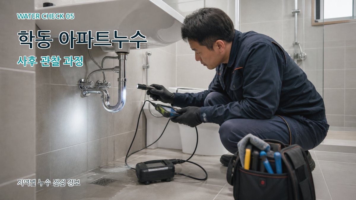 학동 누수공사 누수탐지 이미지