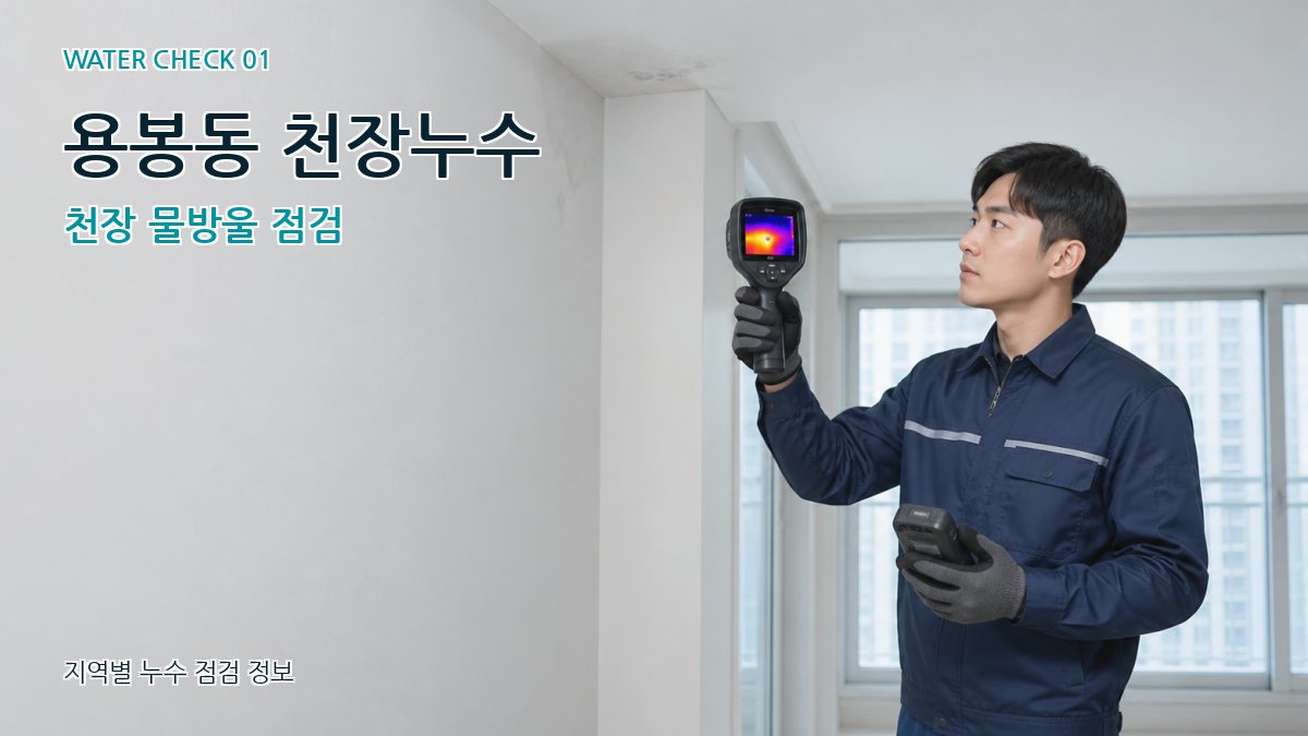 용봉동 아파트누수 누수탐지 이미지
