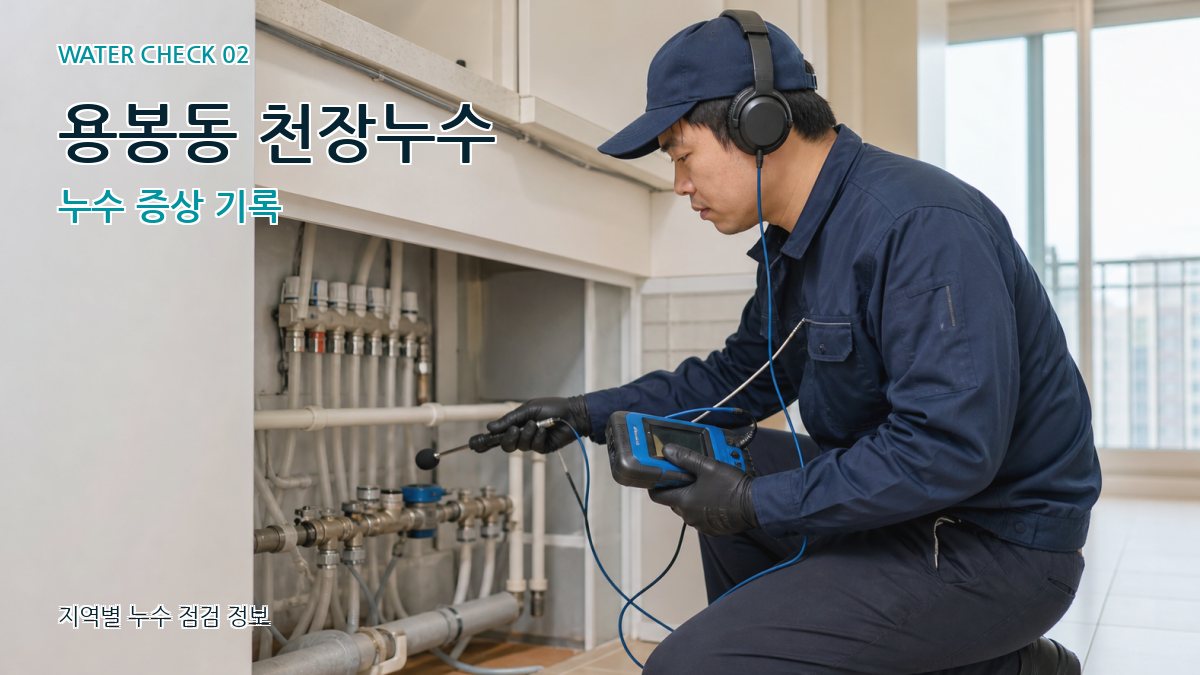 용봉동 화장실누수 누수탐지 이미지