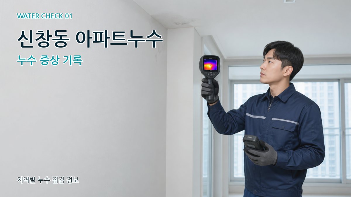 신창동 아파트누수 누수 증상 기록